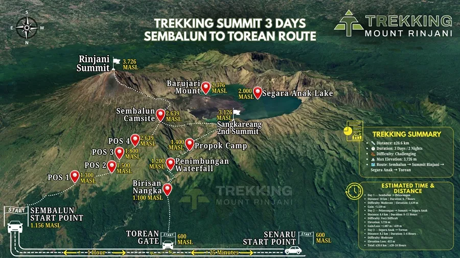 Mount Rinjani Trekking summit 3 days Sembalun to Torean Route photo 6
